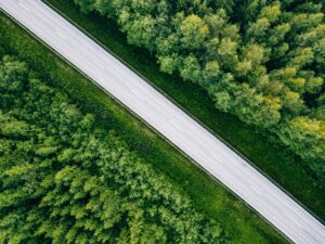 Fuvardíjak 1 aerial view of green summer forest with a road 2026 03 24 14 12 35 utc